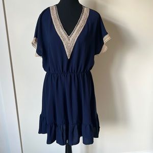 Shein V Neck Casual Dress Size Large